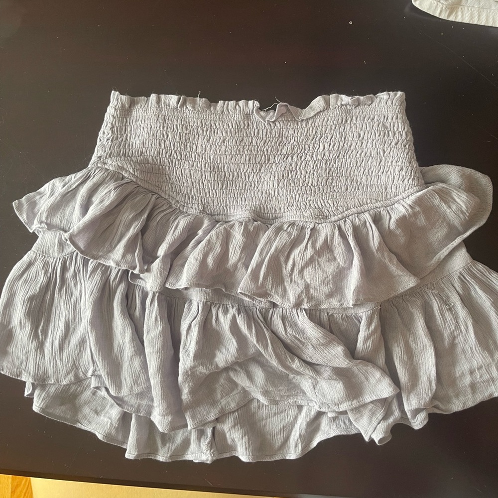 Purple flowy skirt